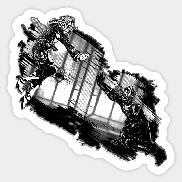 Pain Incarnate Sticker by Rigiroony